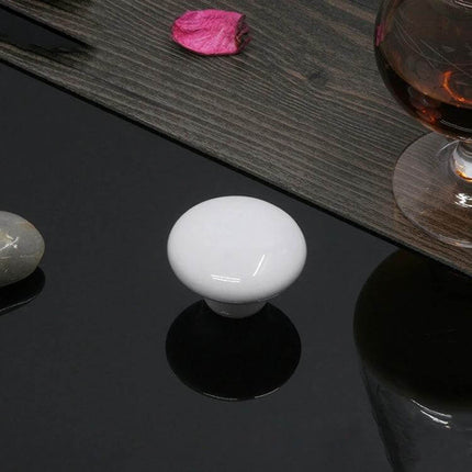 Ceramic Cabinet Drawer Handle 38mm Glazed Finish for Cabinets