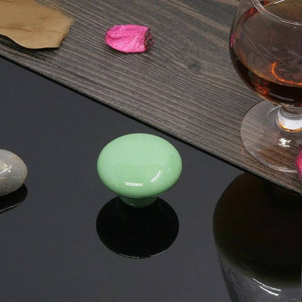 Ceramic Cabinet Drawer Handle 38mm Glazed Finish for Cabinets