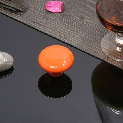 Ceramic Cabinet Drawer Handle 38mm Glazed Finish for Cabinets