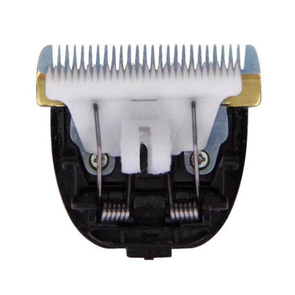 Ceramic Cutter Head for Trimmer 24 Teeth Replacement Blade showing close-up ceramic blade and metal teeth for precise grooming