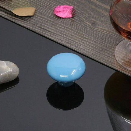 Ceramic Cabinet Drawer Handle 38mm Glazed Finish for Cabinets