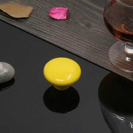 Ceramic Cabinet Drawer Handle 38mm Glazed Finish for Cabinets