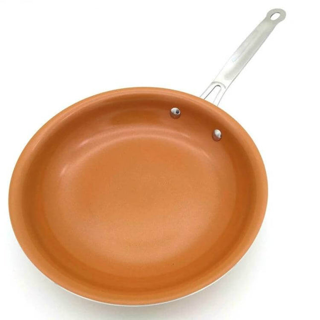 Ceramic Nonstick Frying Pan Set 8/10/12 Inches For Everyday Cooking - 10-inch ceramic-titanium nonstick skillet with stainless handle