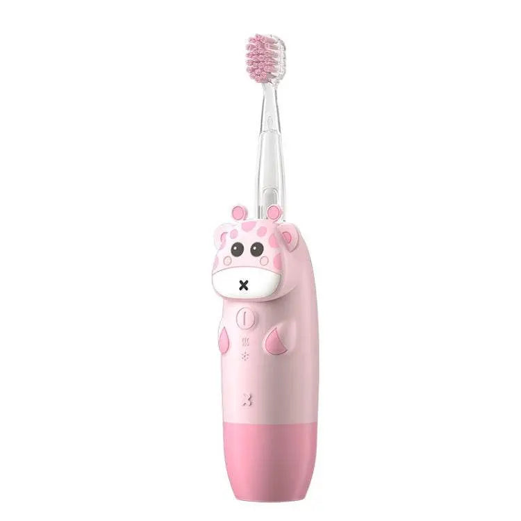 Children Cartoon Colorful Waterproof Electric Toothbrush Pink Blue Yellow 