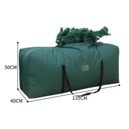 Christmas Tree Storage Bag 135x40x50cm Ideal For Seasonal Storage green 600D Oxford waterproof bag holding artificial tree 135x50x40cm