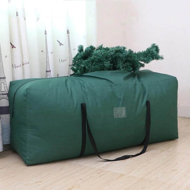 Christmas Tree Storage Bag 135x40x50cm Ideal For Seasonal Storage - green 600D Oxford water-resistant bag holding disassembled tree