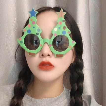 Christmas Hair Clip Personalized Holiday Accessory - green plastic tree-shaped clip worn in braided hair for festive school or party looks