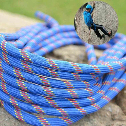 Climbing Auxiliary Rope 20m For Outdoor Use And Safety - 10mm polyester rope for gear securing, basic safety and light climbing tasks