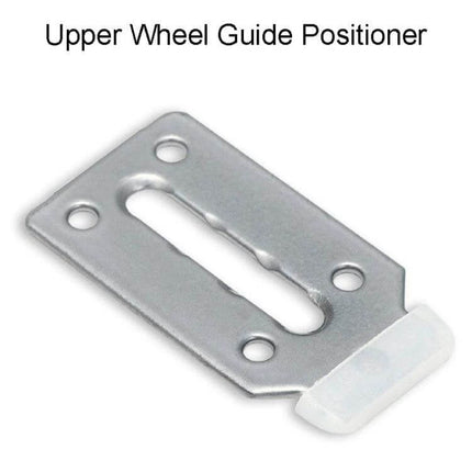 Closet Sliding Door Pulley Kit Silent For Cabinets Everyday Use - upper wheel guide positioner plate with PA mute nylon bumper