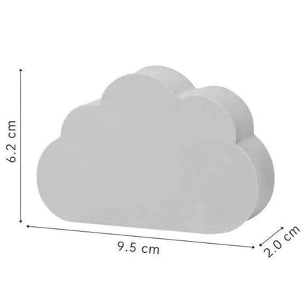 Clouds Type Absorbent Sponge Cleaner Gray for Bathroom - gray cloud-shaped soft dense PVA sponge 9.5x6.2x2.0cm for mirrors tiles grout, quick-rinse, non-scratch