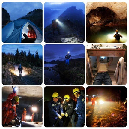 Cob Headlamp Headband Light Three Mode for Night Use – hands-free COB LED for camping, fishing, biking, repairs, and emergencies