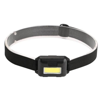 Cob Headlamp Headband Light Three Mode for Night Use - hands-free COB LED headlamp on adjustable elastic band for camping, fishing, night riding