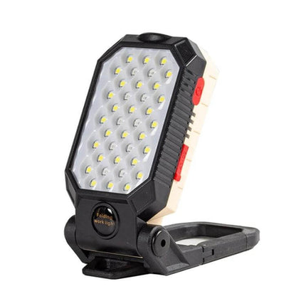 COB Work Light USB Rechargeable For Home And Job Sites - compact COB and T6 dome work light with magnetic tail, hook, 4 modes, USB rechargeable