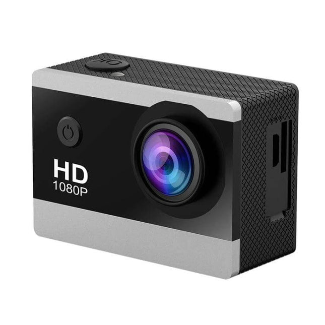Compact 2.0 Inch IPS Screen Action Camera For Outdoor Use with 1080P 170° Wide Angle Lens for Hiking Cycling and Dash Recording