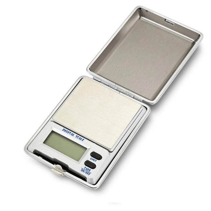 Compact Digital Jewelry Scale For On-The-Go Weighing - pocket-sized stainless steel 500g x 0.1g digital scale with lid and LCD for gems and beads