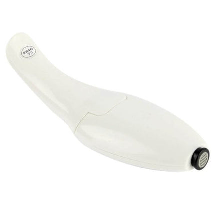 Compact Mini Portable LCD Skin Moisture and Oil Tester for Daily Skincare handheld device on white background, bioelectrical impedance sensor