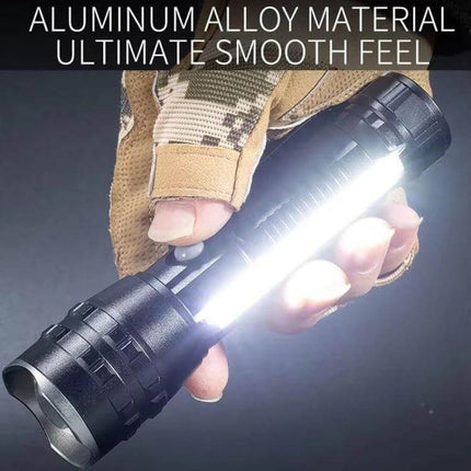 Compact Pen Clip Flashlight For Everyday Outdoor Use - aluminum alloy handheld torch with bright COB side light and main beam, clip-on EDC for camping and repairs
