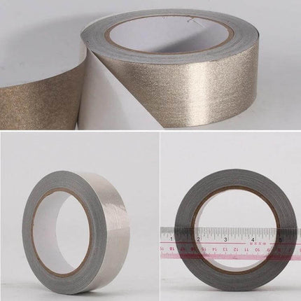 Conductive Cloth EMI Shielding Tape For Electronics Repairs 20m x 2cm - roll of red-copper woven conductive cloth tape for sealing EMI leaks and repairing device shields
