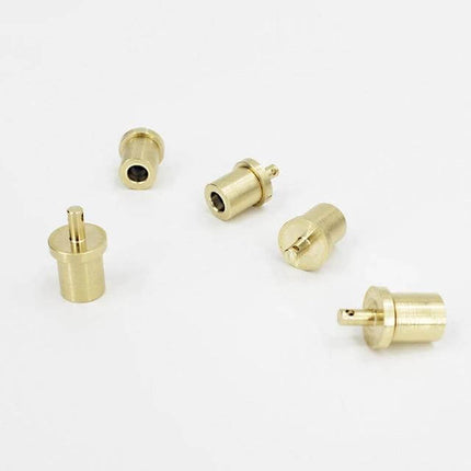 Copper Gas Tank Valve for Outdoor Burner, Camping Refill Accessory - compact brass refill valve pieces for portable camping stoves