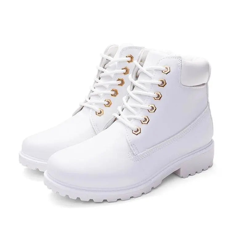 Couple Casual Big Head Warm Shoes Martin Boots Sizes 36-39