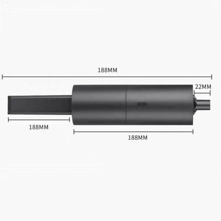 Creative Mini Handheld Vacuum Cleaner USB Charging for Quick Cleanups compact black USB-charged handheld vacuum with 188mm and 22mm dimensions