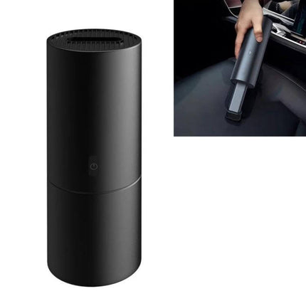 Creative Mini Handheld Vacuum Cleaner USB Charging for Quick Cleanups compact black USB handheld vacuum for car and desk, 356 g, 65 x 185 mm
