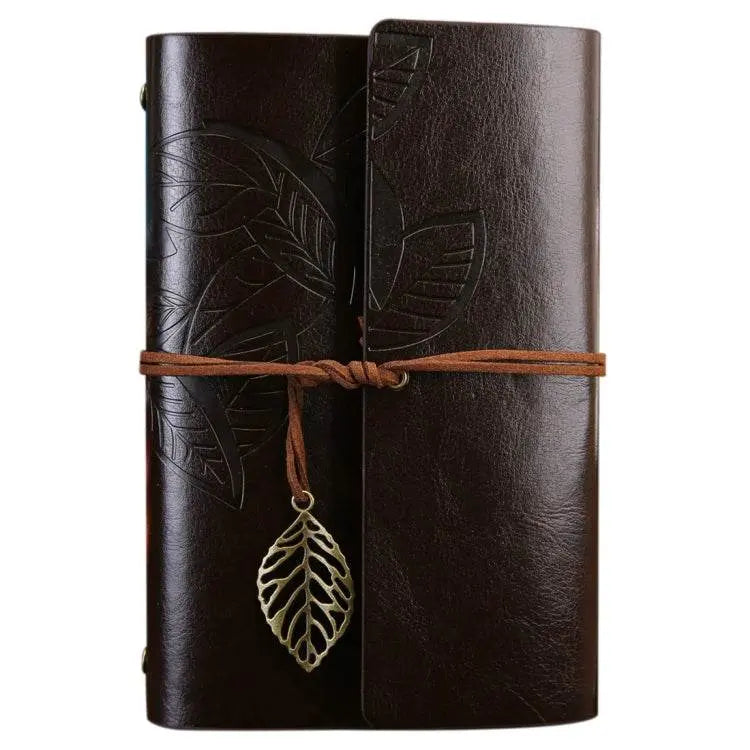 Creative Retro Autumn Leaves Pattern Loose-leaf Travel Diary 