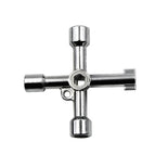 D Silver Center Six-side/Square Hole