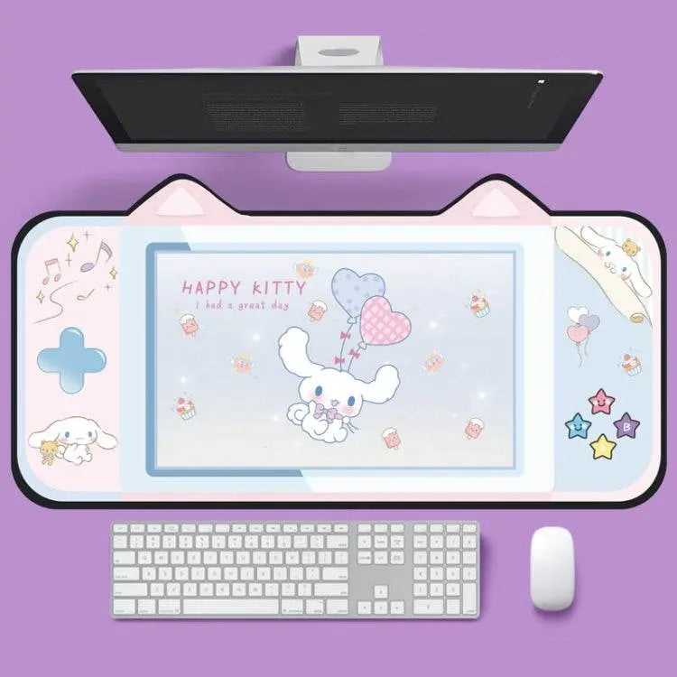 Cute Cat Ear Computer Keyboard Desk Pad Mouse Pad 400 x 800