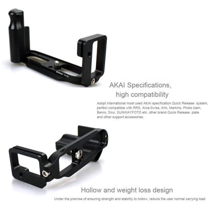 Fittest Quick Release L Plate Bracket for Sony RX1 Photography all‑metal L bracket showing vertical and horizontal mounting options