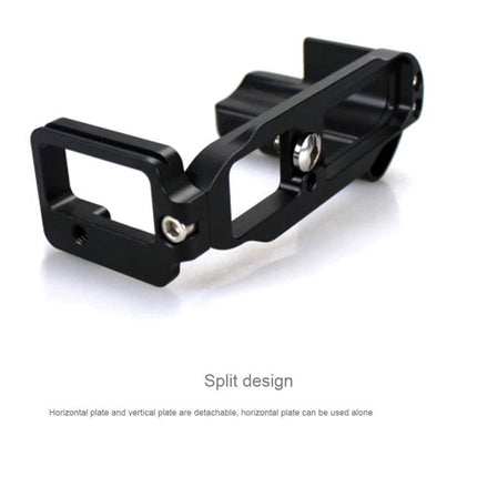 Fittest Quick Release L Plate Bracket for Sony RX1 Photography - black all-metal split-design L plate for vertical and horizontal tripod mounting