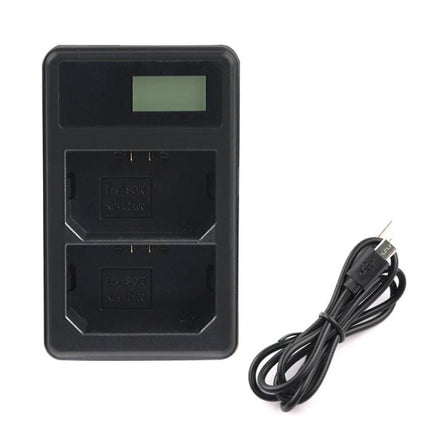 Portable USB Battery Charger for Sony NP-FZ100 Cameras dual-slot USB charger with LCD for on-the-go photographers