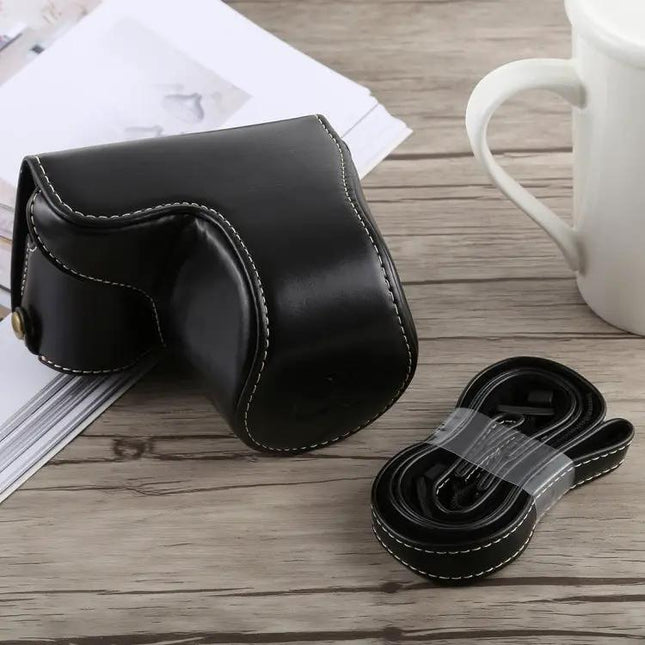 PU Leather Full Body Camera Case with Strap for Sony A5100 | Syndmart
