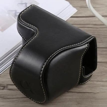 PU Leather Full Body Camera Case with Strap for Sony A5100