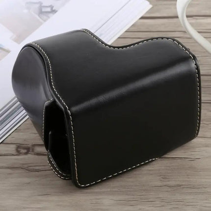 PU Leather Full Body Camera Case with Strap for Sony A5100