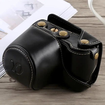 PU Leather Full Body Camera Case with Strap for Sony A5100