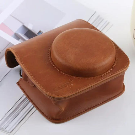 Retro Fujifilm Instax Mini PU Leather Camera Case with Strap