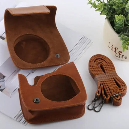 Retro Fujifilm Instax Mini PU Leather Camera Case with Strap