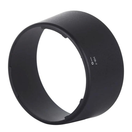 Protective Lens Hood for Nikon Camera Lenses and Protection — black round lens hood shielding lens from glare, dust and bumps
