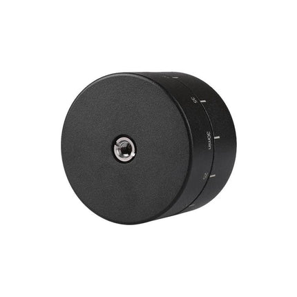 GoPro-Compatible Tripod Head for Time Lapse Photography — compact black adjustable time-lapse tripod head with marked angle dial