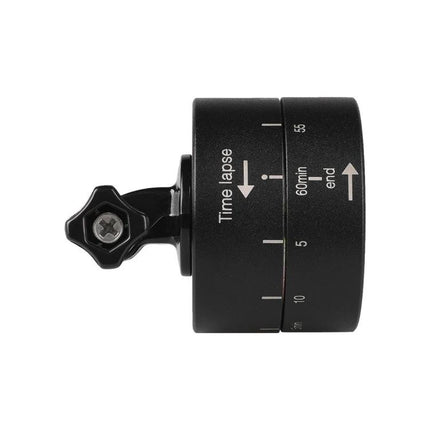 GoPro-Compatible Tripod Head for Time Lapse Photography compact black time-lapse head for outdoor sunrise and vlogging shots