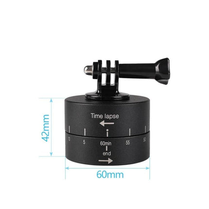 GoPro-Compatible Tripod Head for Time Lapse Photography compact 60x42mm motorized time-lapse head for outdoor adventures and vlogging