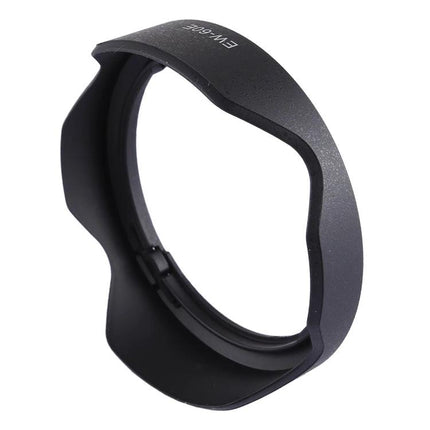 Lens Hood for Shading and Protecting Canon EF-M Lenses – black PVC petal-style hood to reduce flare and shield lens from dust and light rain