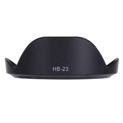 Protective Lens Hood for Nikon DSLR Camera Lenses - black HB-23 hood protecting lens from flare, dust and impacts