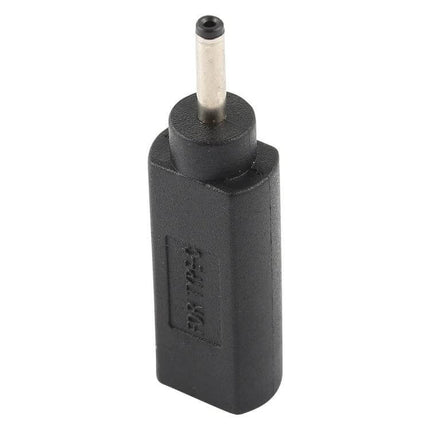 Compact USB-C Adapter for Portable Device Charging Connections black Type-C female to 3.0x1.0mm male charging/data converter