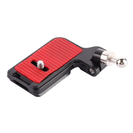 F2 Arca Swiss Quick Release Clamp for Camera Mounting – all‑metal CNC quick release clamp with red anti-slip plate