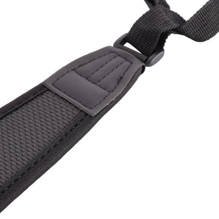Durable Nylon Strap for Tripod Decompression and Carrying, 79cm Length - padded black nylon and diving material strap close-up