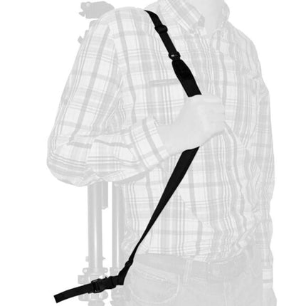 Durable Nylon Strap for Tripod Decompression and Carrying, 79cm Length worn over shoulder to carry tripod hands-free