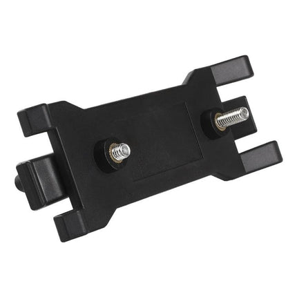 Compact Umbrella Holder for Outdoor Photography Cameras mounted on tripod adapter, durable ABS clamp protecting camera from rain and sun