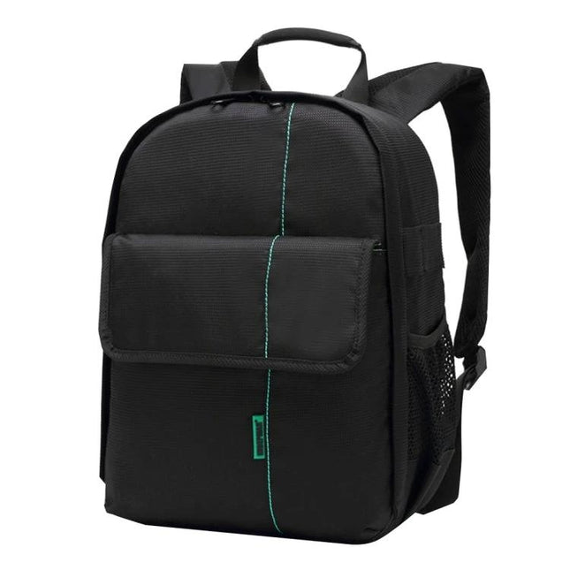 Indepman Waterproof Outdoor Camera Backpack for Sports and Travel black waterproof nylon camera backpack with front pocket and shoulder straps